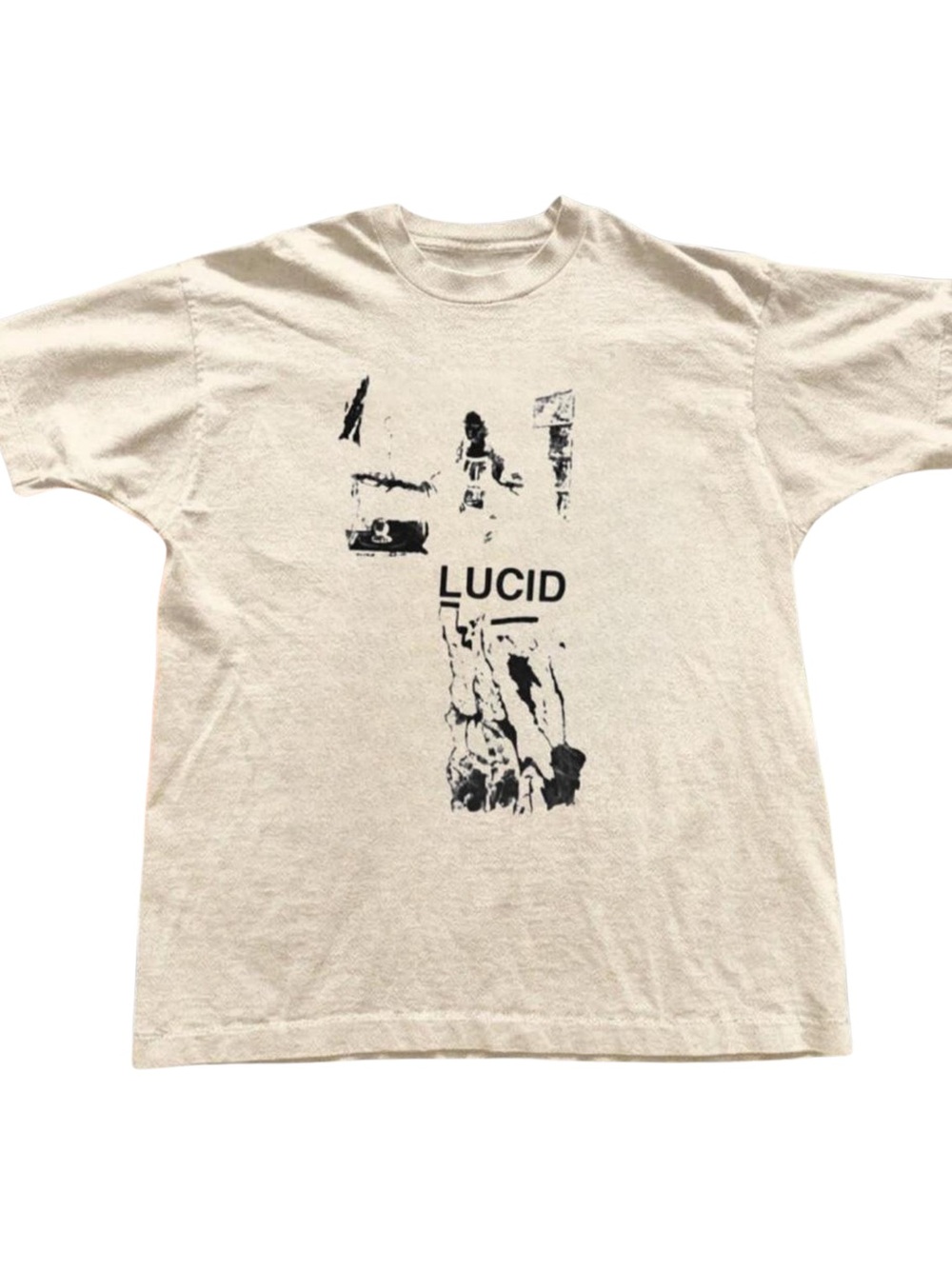 Gildan Graphic Crewneck T-Shirt in Cream